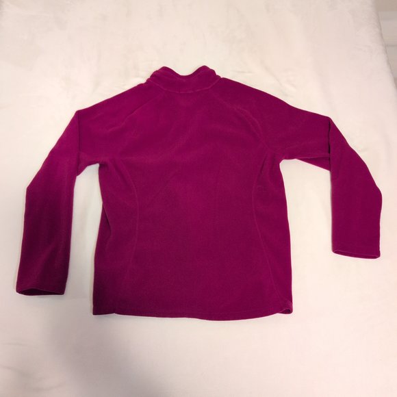 Eddie Bauer Women's Pink‎ Quarter-Zip Fleece Pullover XL - Picture 3 of 8